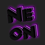 Buat teks neon 3D online