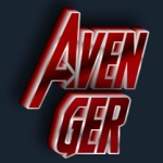 Editor teks 3D gaya Avengers