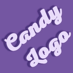 Tulisan permen dengan efek Candy