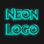 Font neon yang indah
