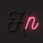 Font neon CSS kreatif