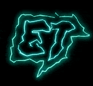 Animasi teks gif dengan efek listrik