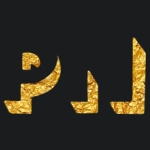 Teks emas dengan font Shadowlight