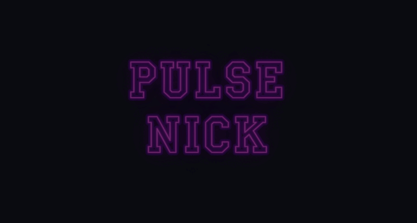 Font neon berkedip untuk nickname
