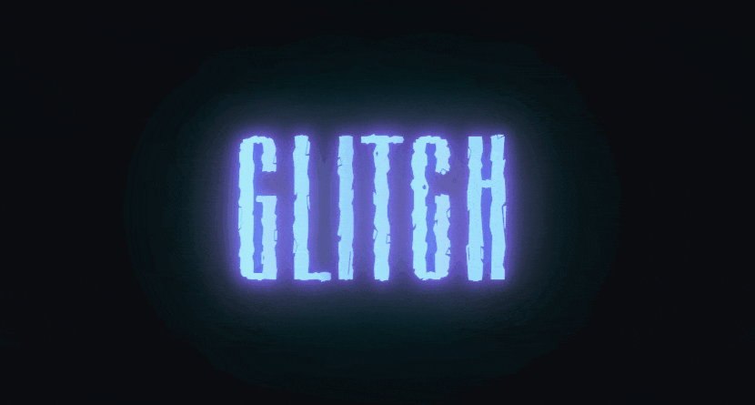 Efek neon glitch