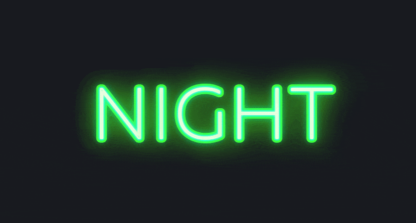 Papan neon berkedip