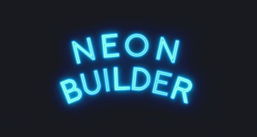 Neon text untuk video
