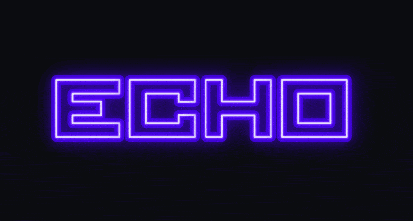 Animasi neon berdenyut