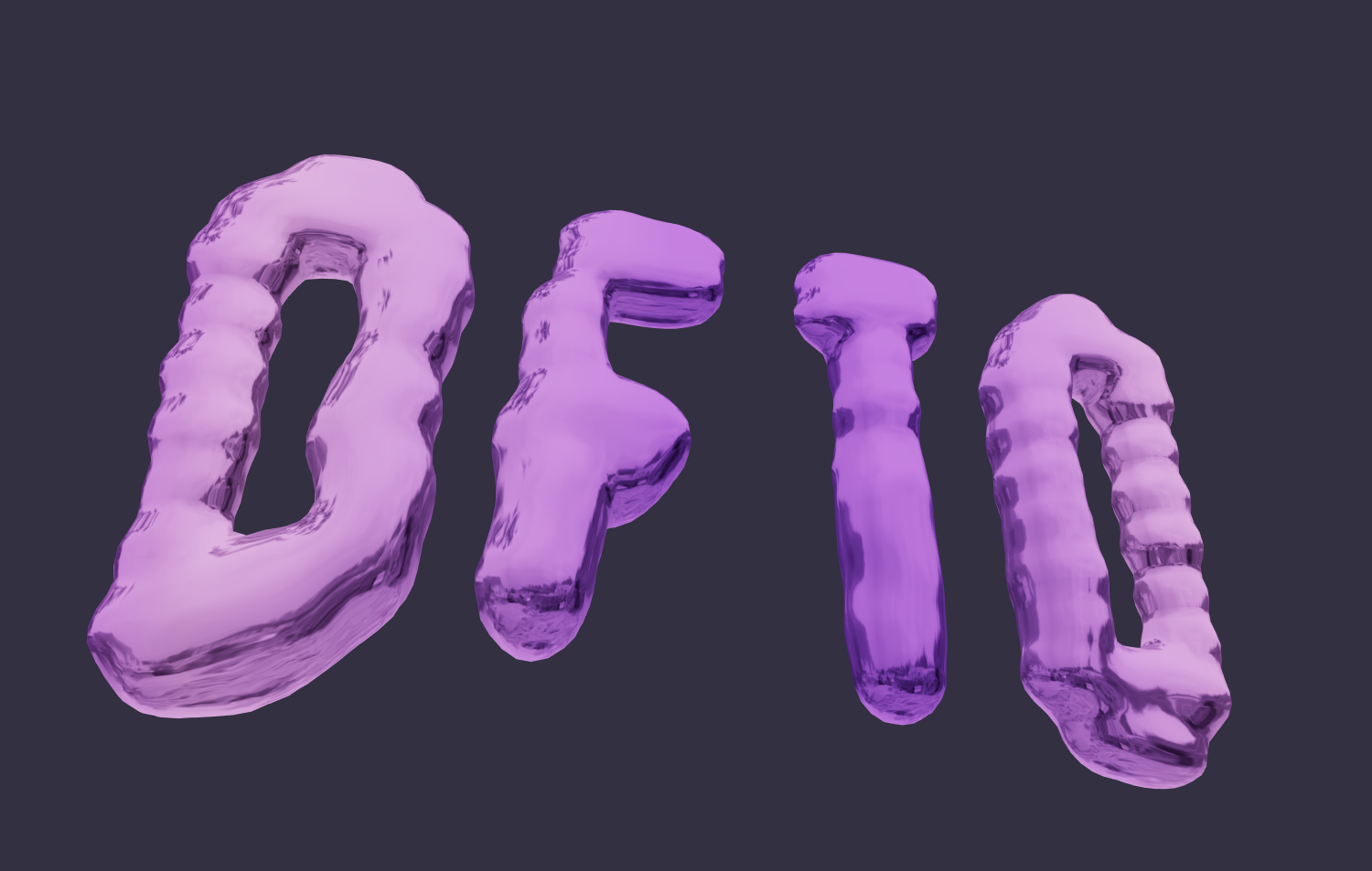 Font krom cair untuk katakan