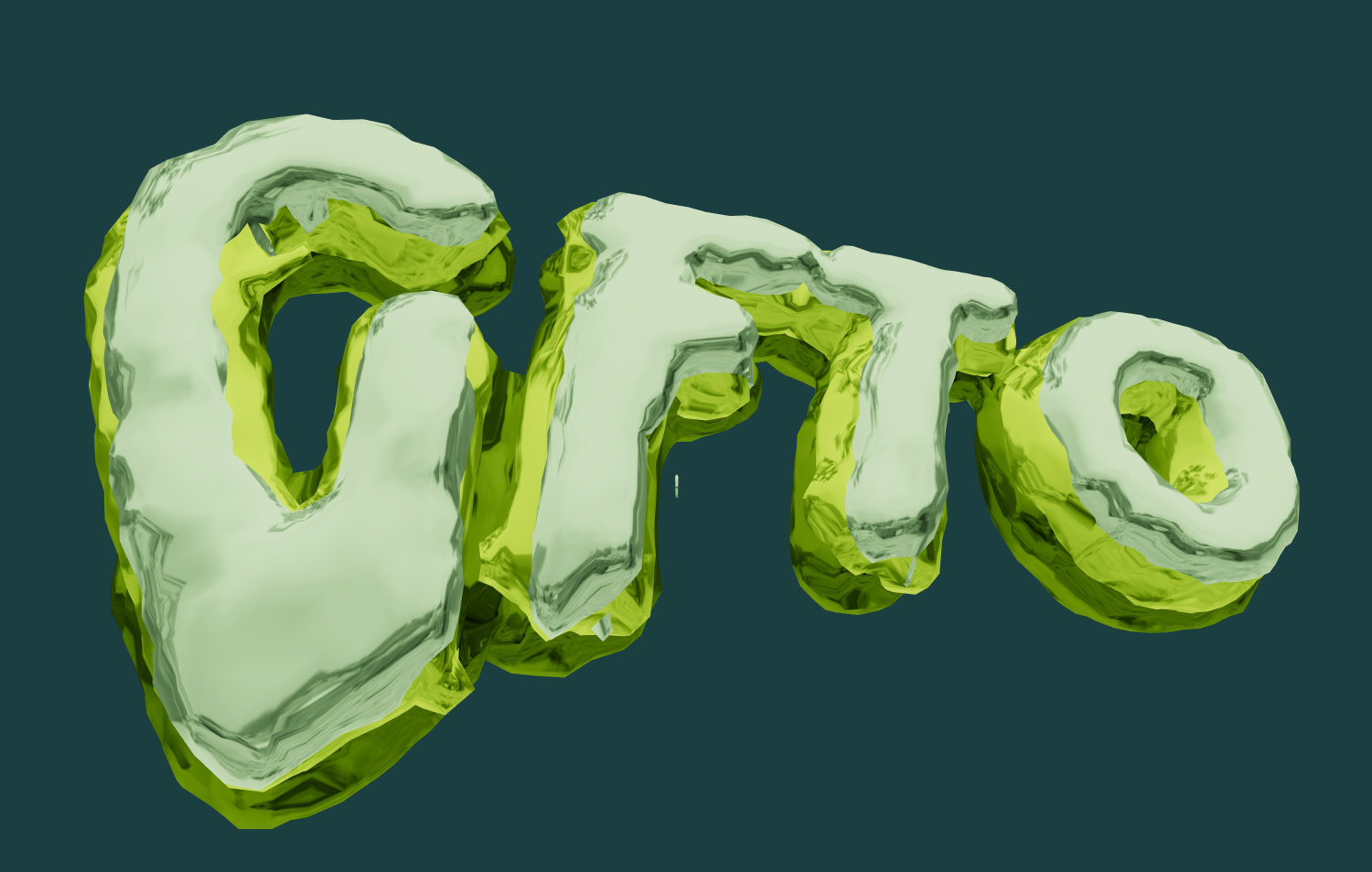 Buat teks dengan font cair yang indah
