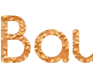 Caption di latar kulit roti dengan biji wijen - font Comfortaa yang cantik