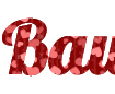 Buat teks online untuk 8 Maret atau Hari Valentine dengan latar berbentuk hati - Font Lobster