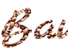 Buat label PNG unik dengan gaya biji kopi menggunakan font