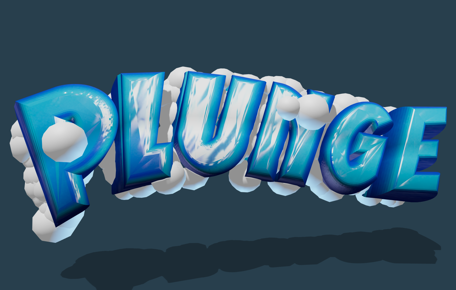 Teks 3D dalam gaya huruf jeli. Buat logo online.